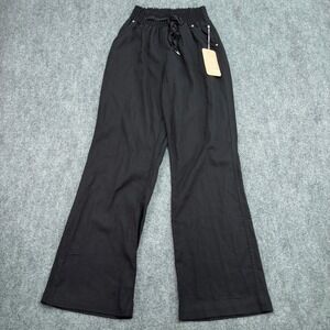 Ci Sono Pants Womens‎ L (22x31) Wide Leg Palazzo Smocked Waist Linen Collection